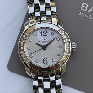 BAUMÉ and MERCIER DRESSY ladies watch w/ diamonds 💎💎💎💎